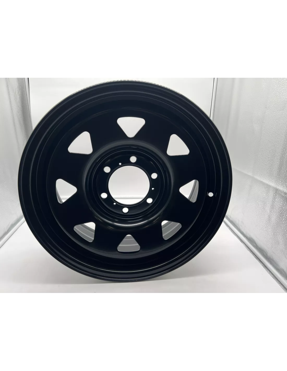 Schwarzer dreieckiger Stahlrand 7x17 6x139.7 Toyota Land Cruiser und