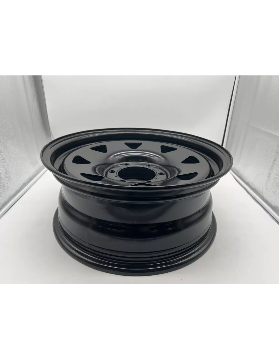 Schwarzer dreieckiger Stahlrand 7x17 6x139.7 Toyota Land Cruiser und