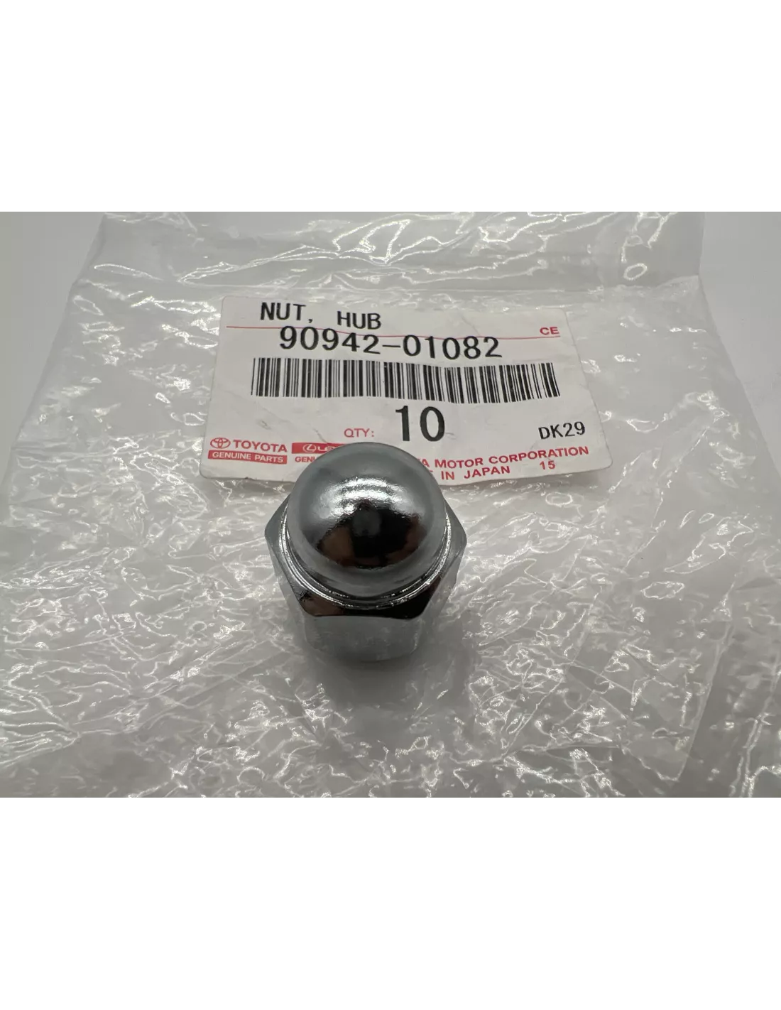Ecrou de roue portée conique 12x150 Hilux jante acier OEM TOYOTA -