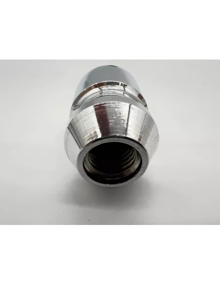 Lot de 5 écrous de roue antivol chromés 12x150 - Cône 60° DTC PARTS -