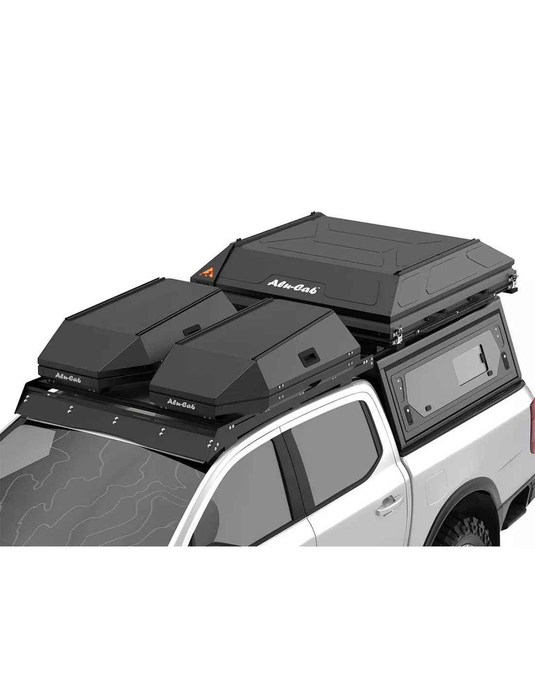 Tente de toit Alu-Cab noire RT-2S ALU CAB - accessoire 4x4