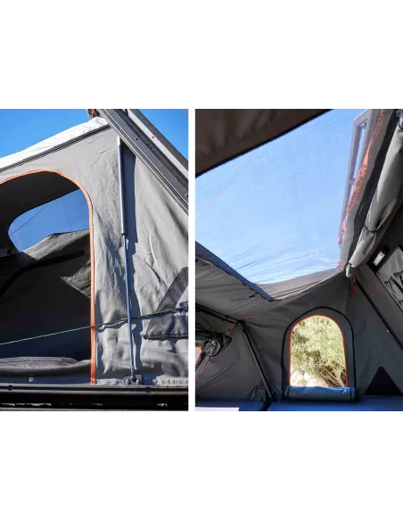 Tente de toit Alu-Cab Family noire ALU CAB - accessoire 4x4