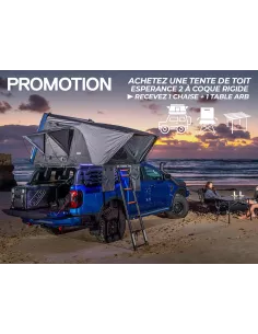 Promo-Dachzelt ARB Esperance 2 + Camp-Basisstuhl & Tisch Aluminium