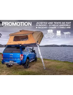 PROMO Tente de Toit ARB Flinders + Chaise Base Camp & Table alu avec