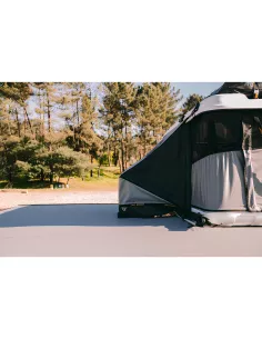 Winkel tunnel ingang 70cm links op dak tent ruimte 2