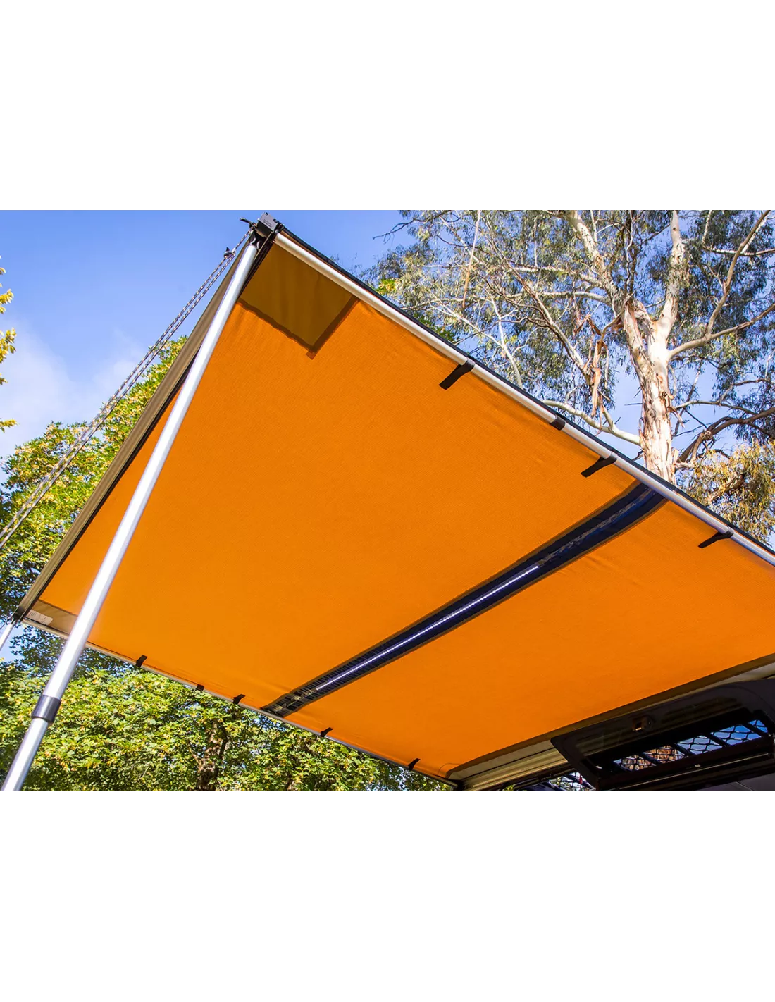Promo auvent ARB 2500 x 2500 mm aluminium (met inbegrepen LED) + stoel