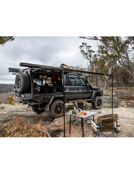 ARB ALUM AWN W/LIGHT 2500 BLK INCLUDES LIGHT INSTALLED-BLACK ARB -