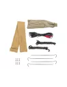 ARB Alum AWN W / LICHT 2500 BLK bevat licht geïnstalleerd-zwart ARB -