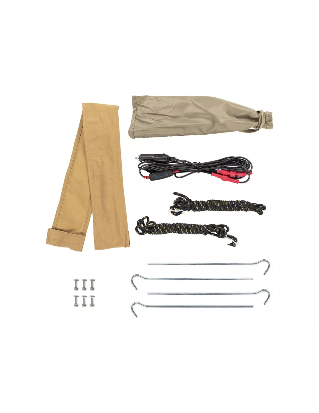 ARB Alum AWN W / LICHT 2500 BLK bevat licht geïnstalleerd-zwart ARB -