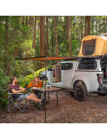 AWNING ALUMINIUM BLACK 2M WITH LIGHT ARB ARB - accessoire 4x4