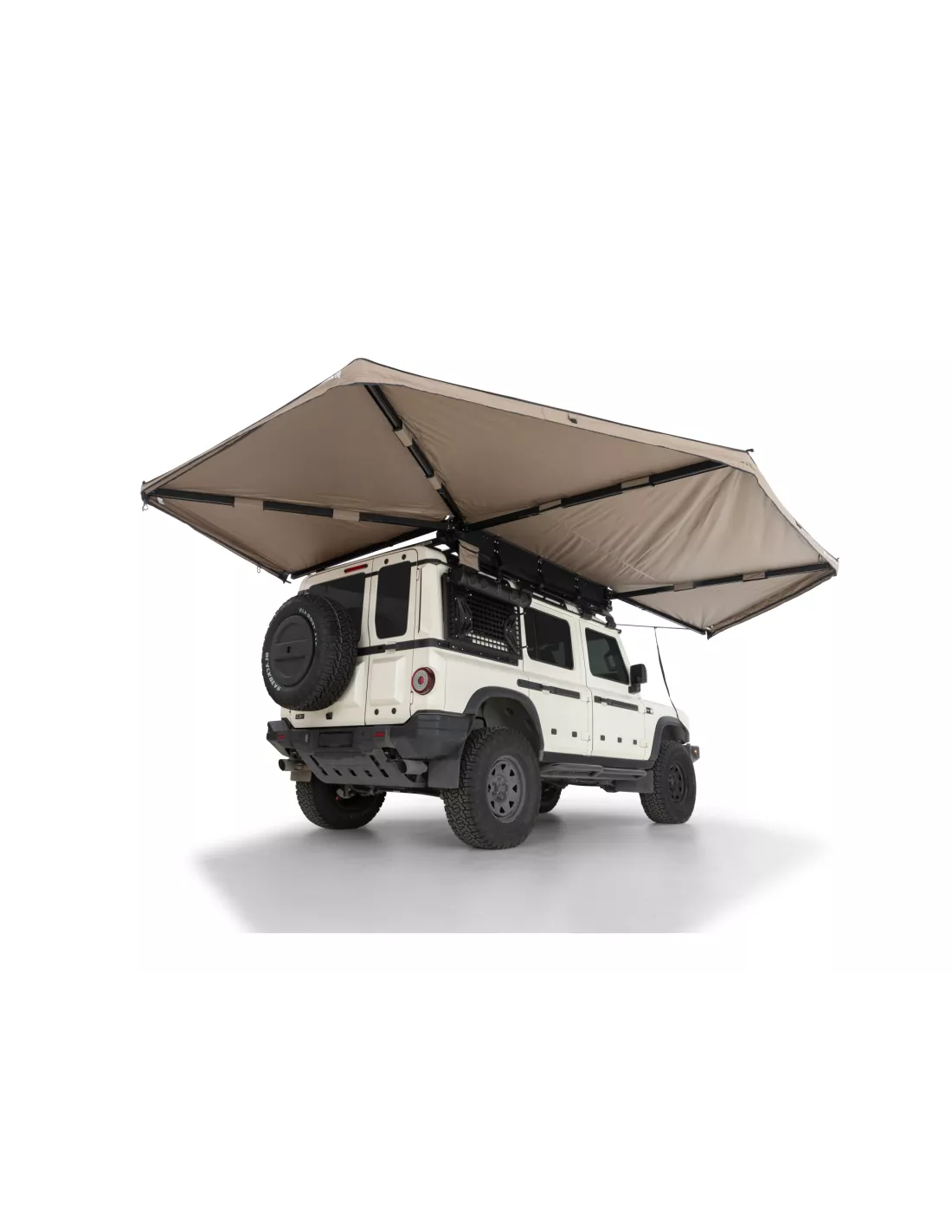 Zelfsteunende Awarm Side Batwing 2.2m 270 ° rechts Rijnrek