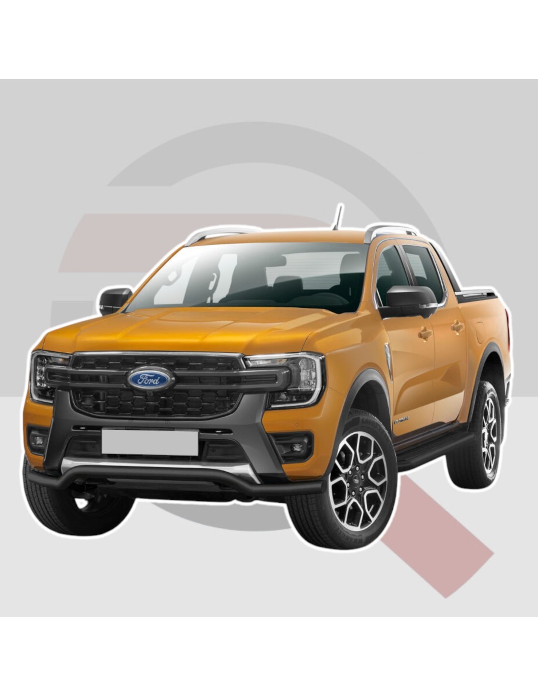 Black Ford Ranger Raptor 2022+ bumper bar