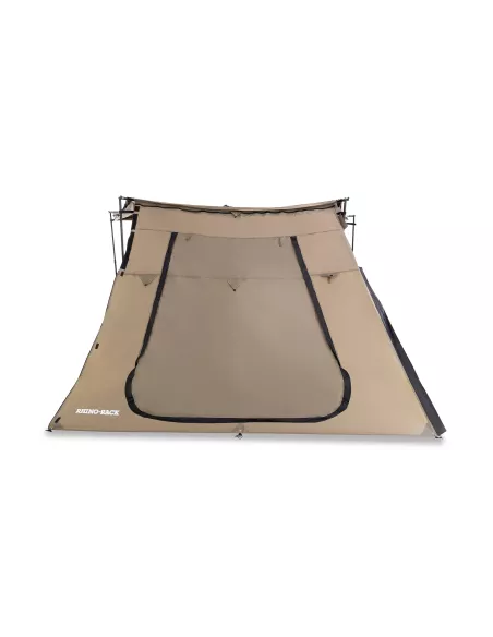 Paroi latérale trapézoïdale avec porte pour auvent Batwing compact