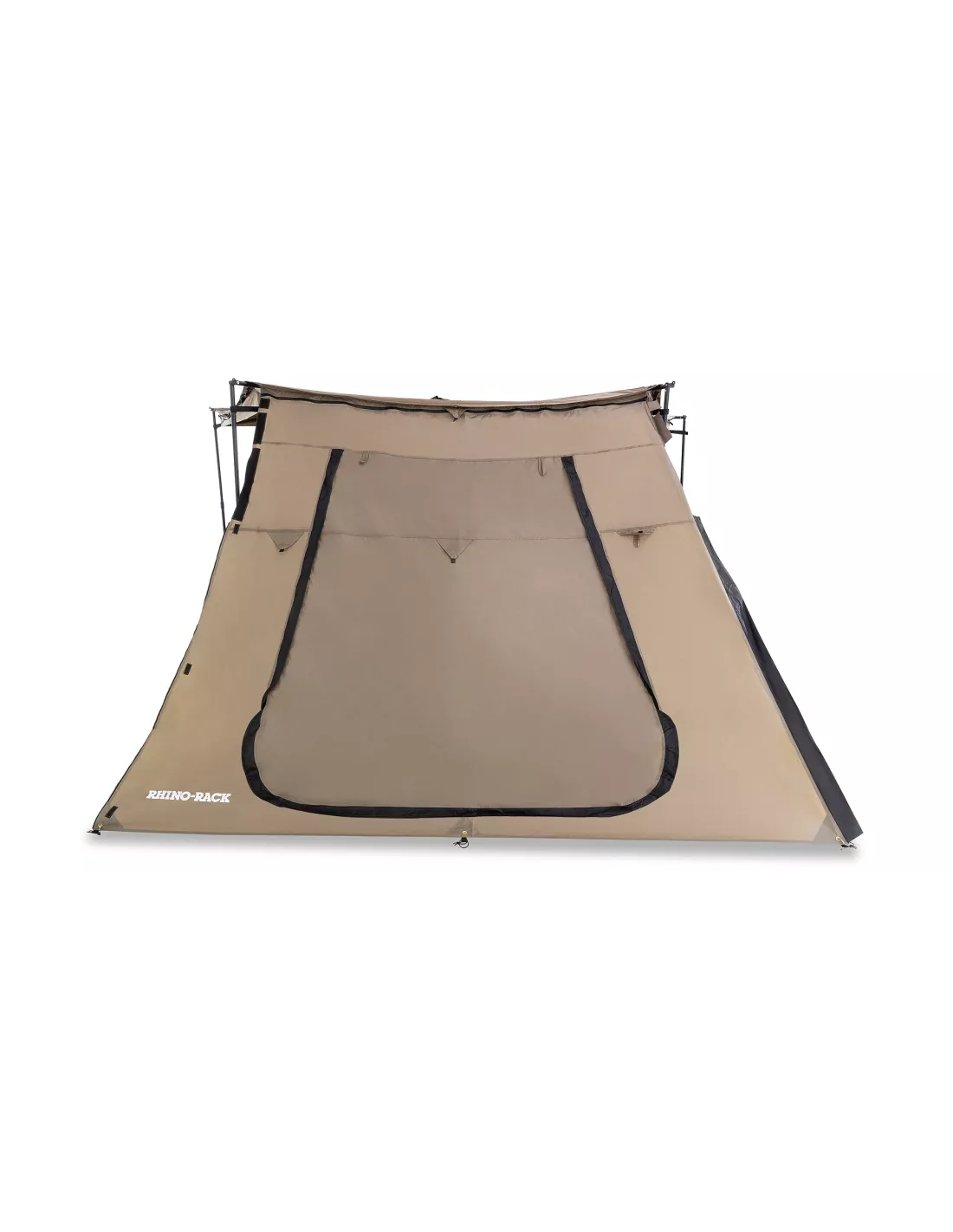 Paroi latérale trapézoïdale avec porte pour auvent Batwing compact