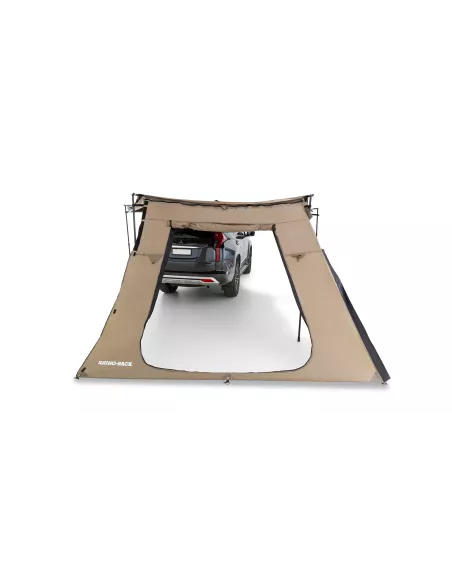 Paroi latérale trapézoïdale avec porte pour auvent Batwing compact