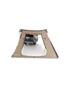 Paroi latérale trapézoïdale avec porte pour auvent Batwing compact