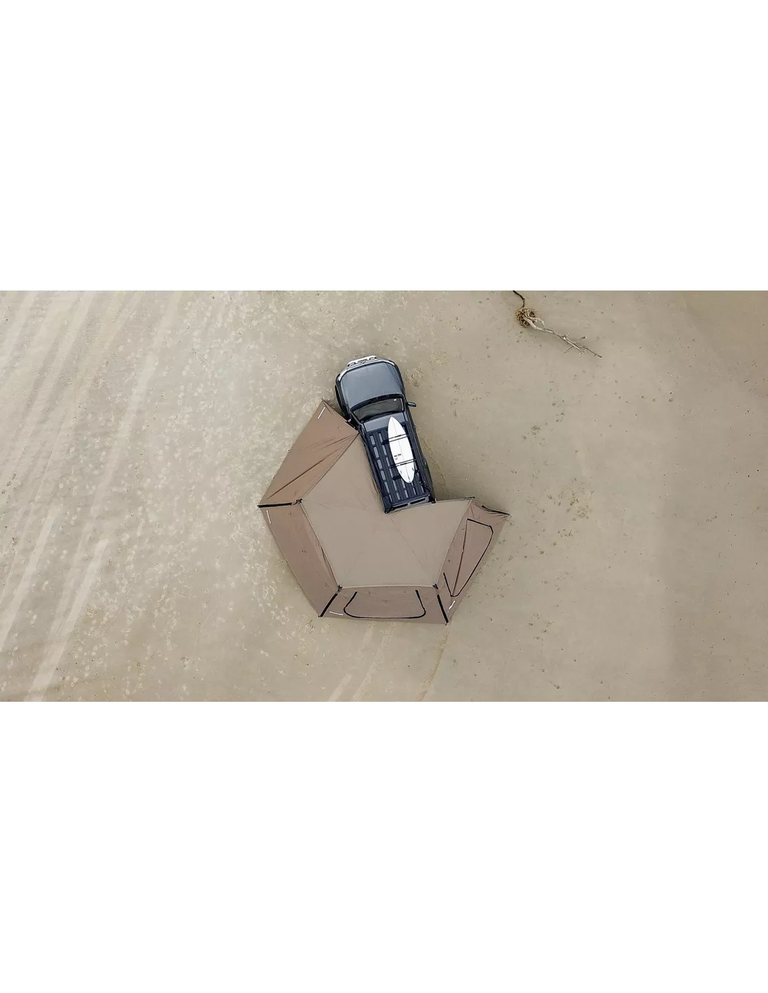 Paroi latérale trapézoïdale avec porte pour auvent Batwing compact