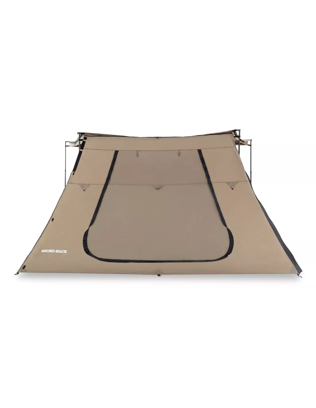 Trapezoidale verlengmuur met rhinorack batwing luifel deur