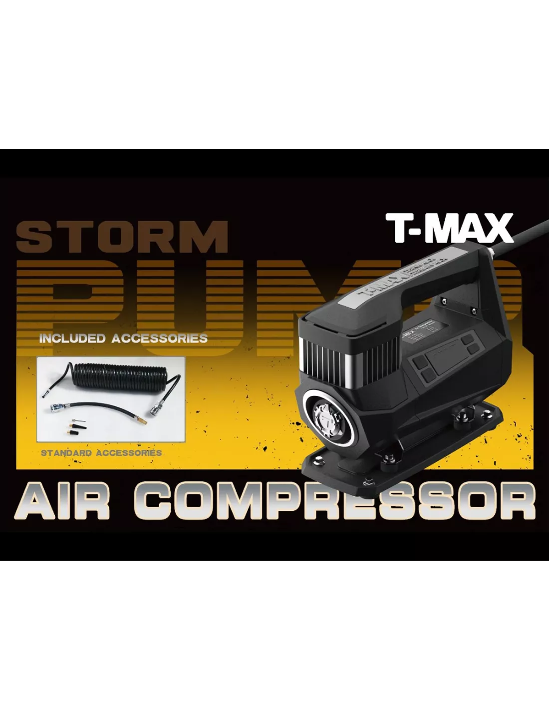 Draagbare Compressor Monocylinder Storm Pump 12V 190LPM 150PSI T-MAX