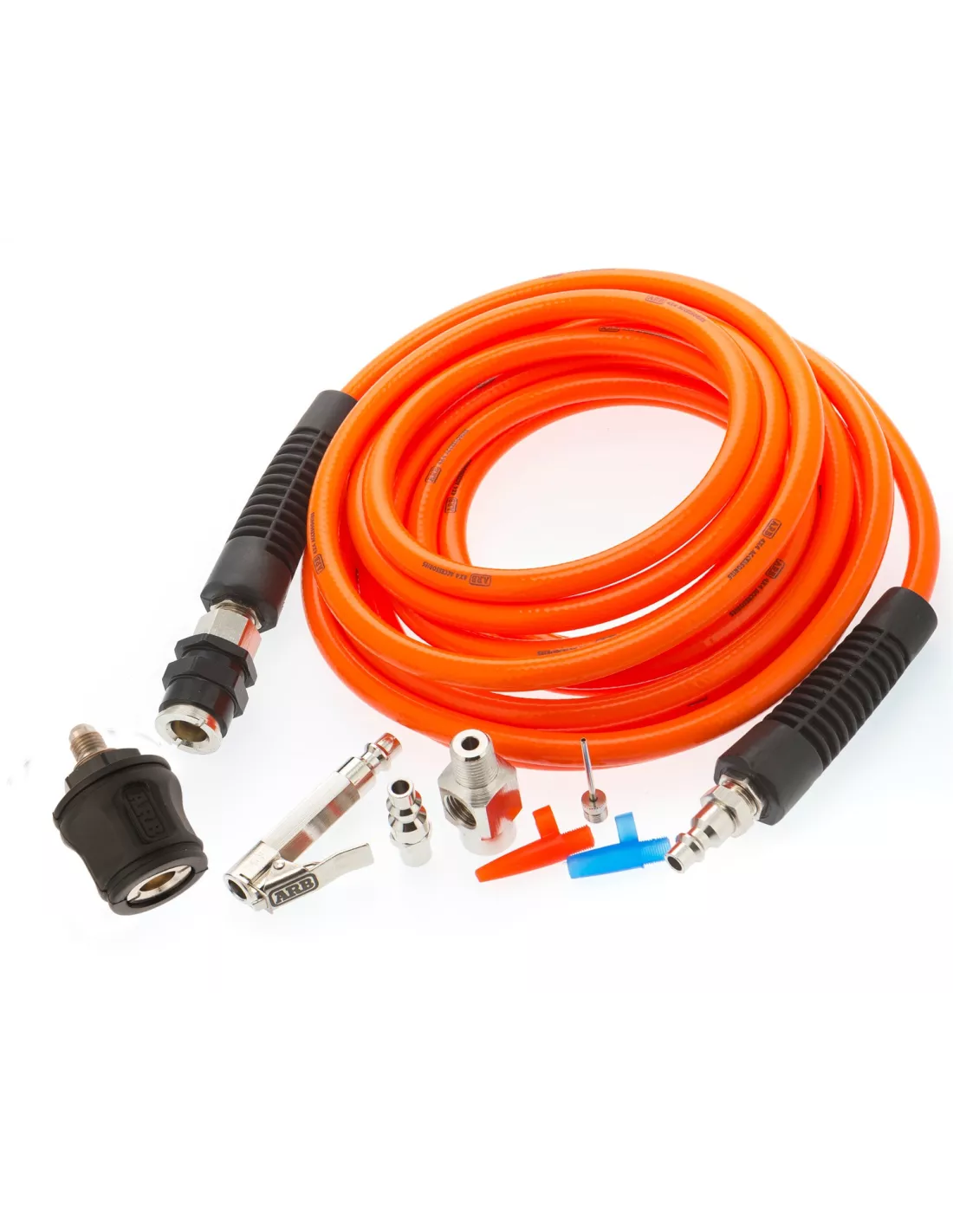 Kit tuyau 7m 10bars + raccords et adaptateurs de gonflage compresseur