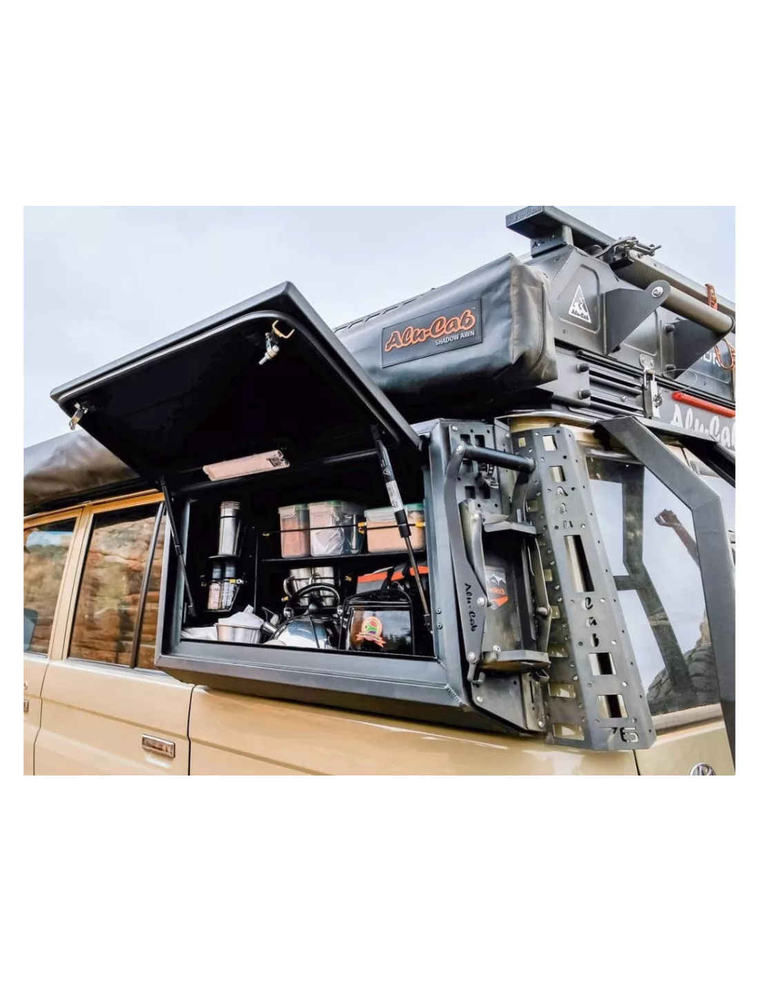 Kit cuisine pour coffre de rangement latéral droit Toyota Land