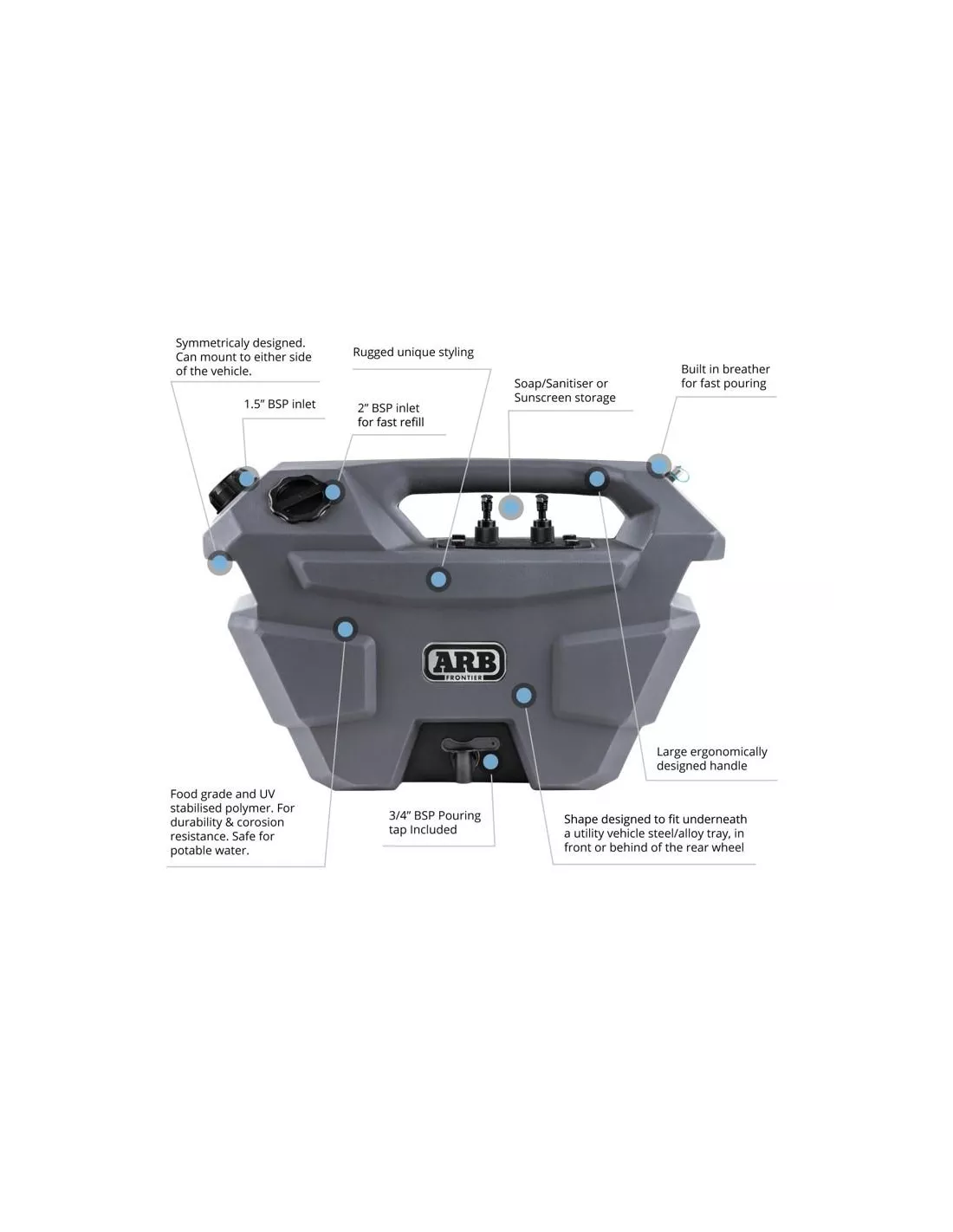 Wasstation 28L ARB ARB - 4x4 accessoire