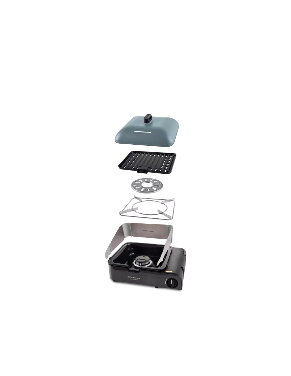 Kompakter und leichter Gasgrill Catac van Cook FFD Combo CADAC -