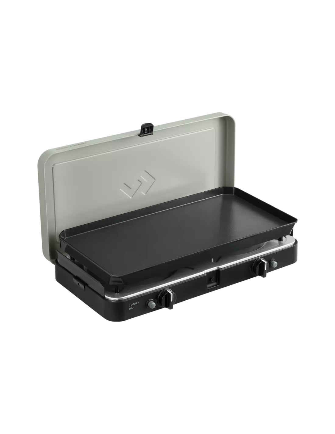 Réchaud portable à gaz 2 brûleurs avec Plancha Cadac 2 Cook 3 Pro