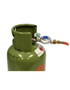 Universele regulator CADAC 50 mbar met manometer en overloopveiligheid
