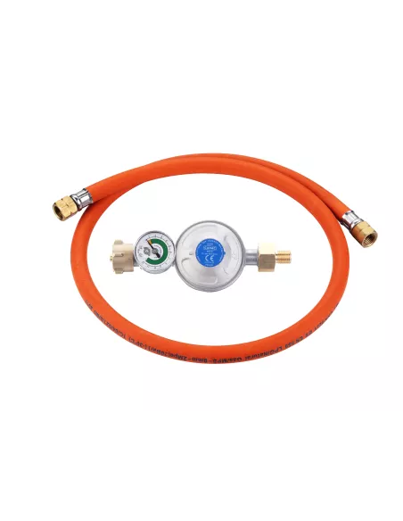 Détendeur universel CADAC 50 mbar avec manomètre et sécurité Overflow