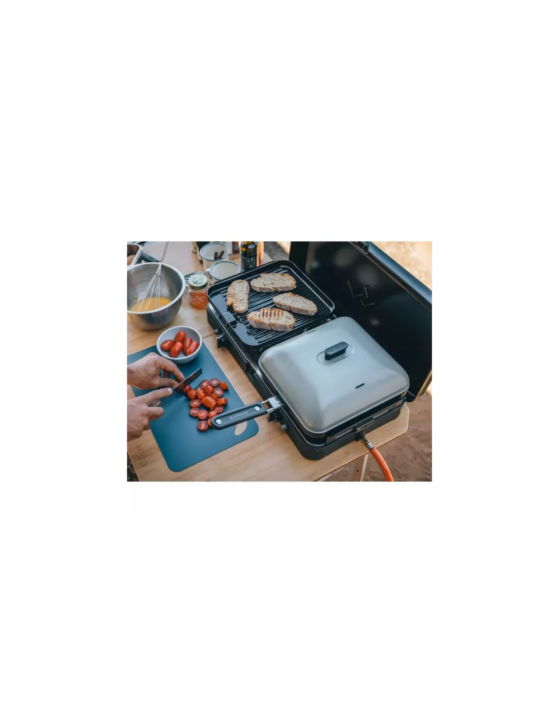 Plaque grill nervurée Cadac 2 Cook GreenGrill CADAC - accessoire 4x4