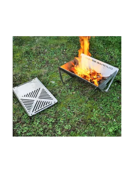 Brasero Barbecue Démontable Inox JAMES BAROUD - accessoire 4x4