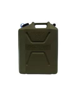 Jerrycan Wasser - grüner Kunststoff - US 22L-Format - mit Schraubventil 2