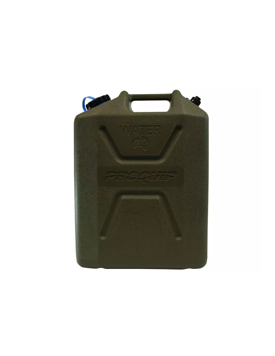 Jerrycan eau - plastique vert - Format US 22L - avec robinet à visser