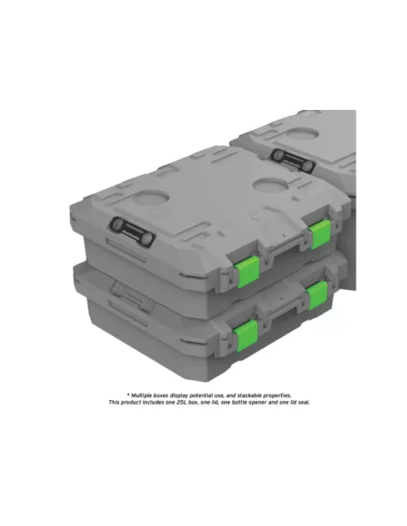 Caisse overland outdoor grise Tred GT 25L TRED - accessoire 4x4