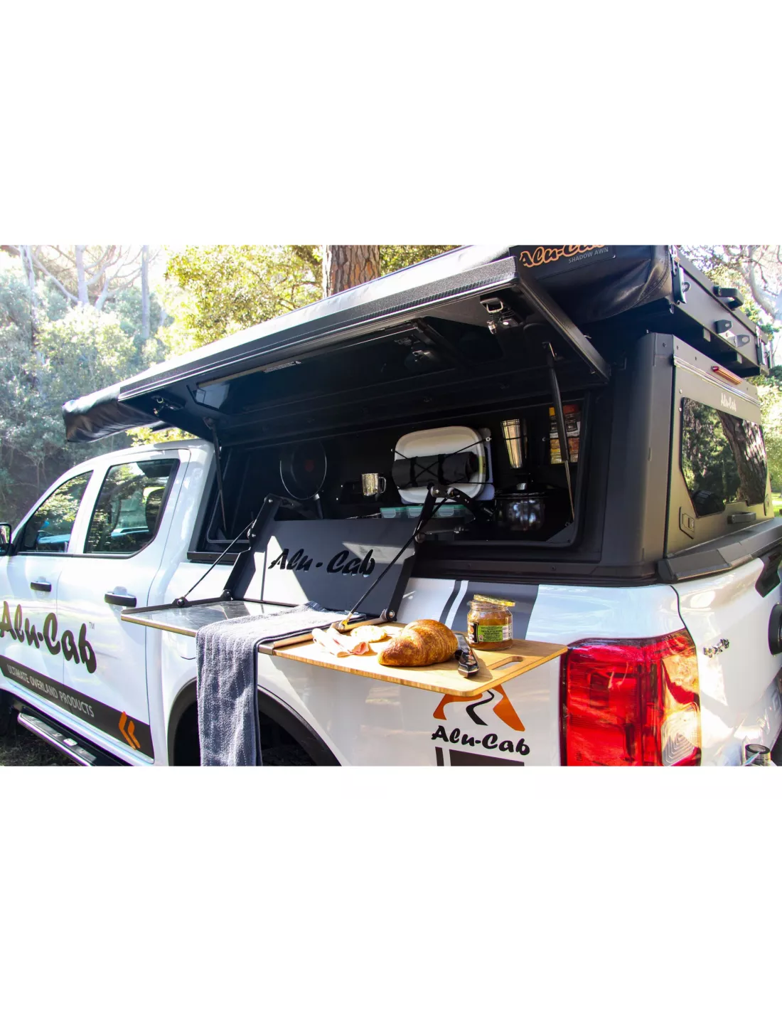 Vouwtablet voor hard-top alu-cabine zijcompartiment ALU CAB -
