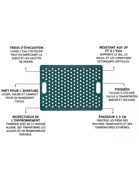 Tapis de douche extérieur bleu Ontap ONTAP - accessoire 4x4