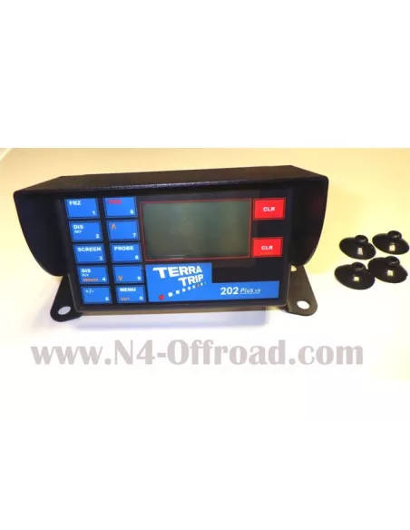 Support Terratrip V4 & V5 alumium noir avec ventouses N4-Offroad