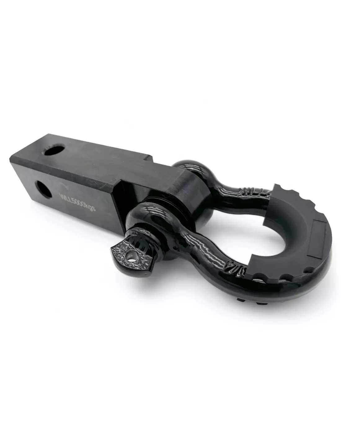 Barre attelage remorquage 50mm acier avec manille de traction 4.7T -