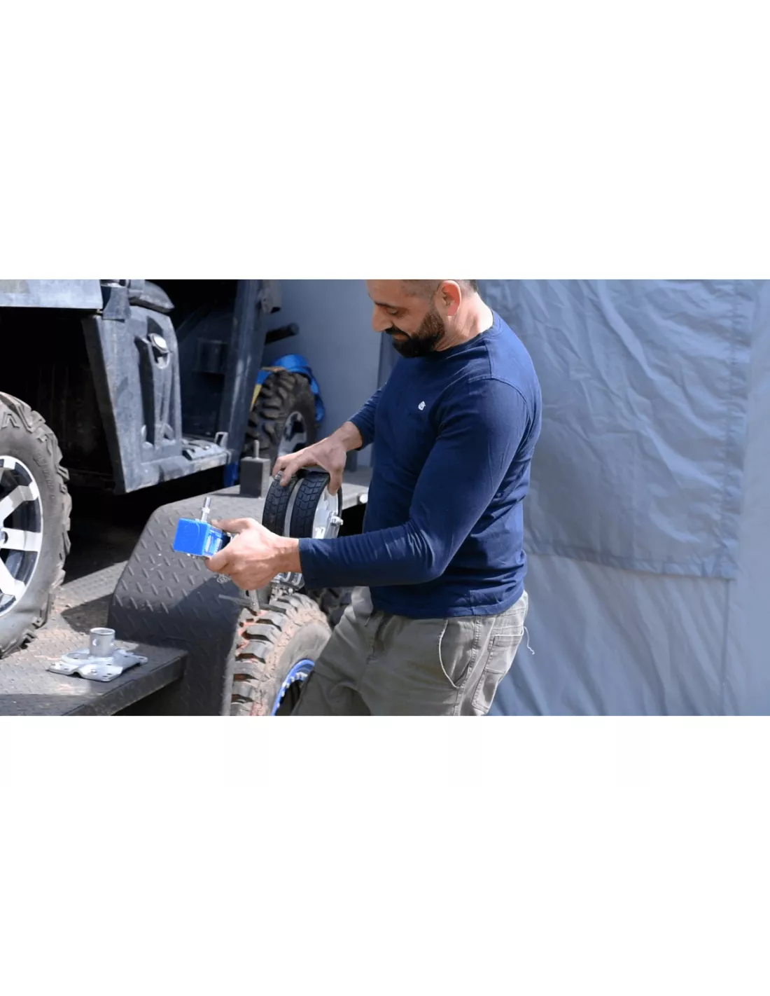 Roue jockey télescopique offroad 750Kg 285-710mm ARK - accessoire 4x4