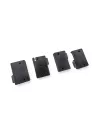 Kit van 4 zwarte plastic tips van winkel klassiek JAMES BAROUD -