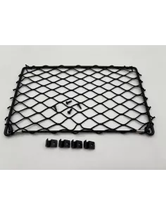 Filet de rangement avec cadre acier noir 312x200mm - avec cavaliers