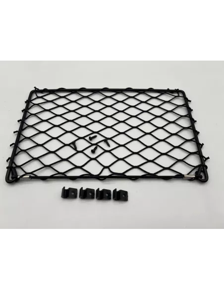 Filet de rangement avec cadre acier noir 312x200mm - avec cavaliers
