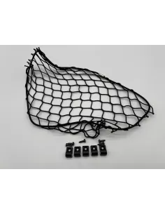 Filet de rangement élastique noir 300x250mm avec cavaliers de