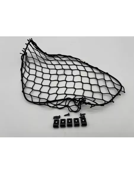 Filet de rangement élastique noir 300x250mm avec cavaliers de