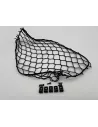 Filet de rangement élastique noir 300x250mm avec cavaliers de