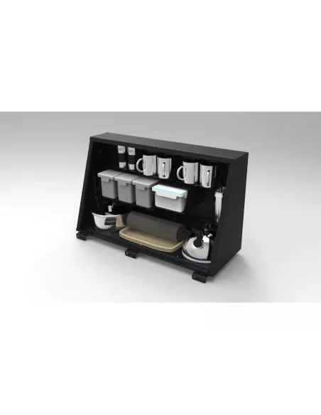 Ensemble de cuisine noir universel 750mm pour compartiments latéraux