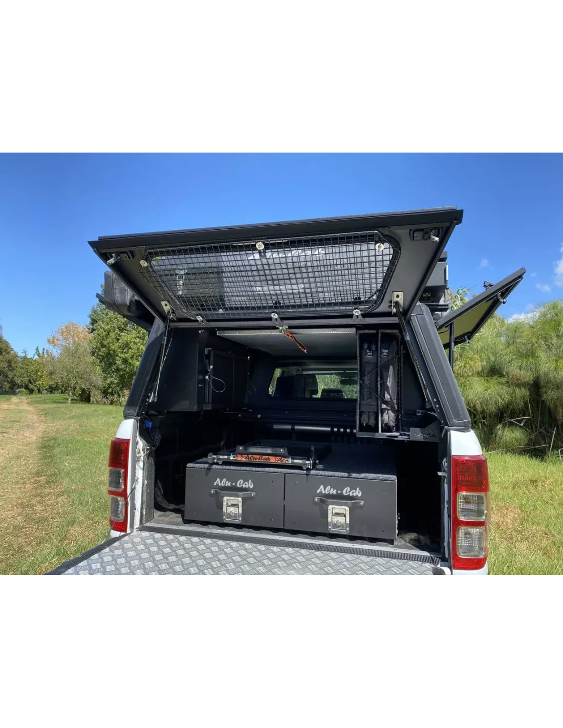 Schubladen doppelt 1230 mm Alukabine ALU CAB - 4x4 Zubehör