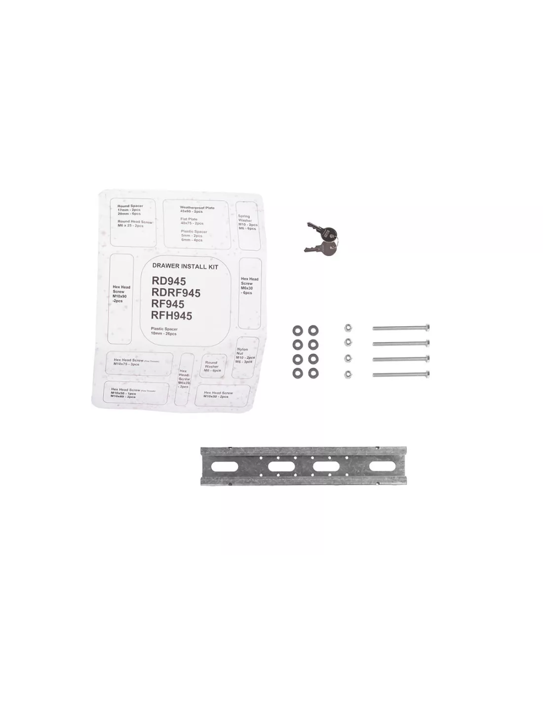 ARB - Tiroir Plancher Coulissant - Dim Ext 945x505x280mm Dim Int
