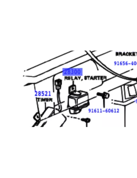 Relais de démarreur 24V pour BJ4 HJ4 09/1977-10/1984 TOYOTA -